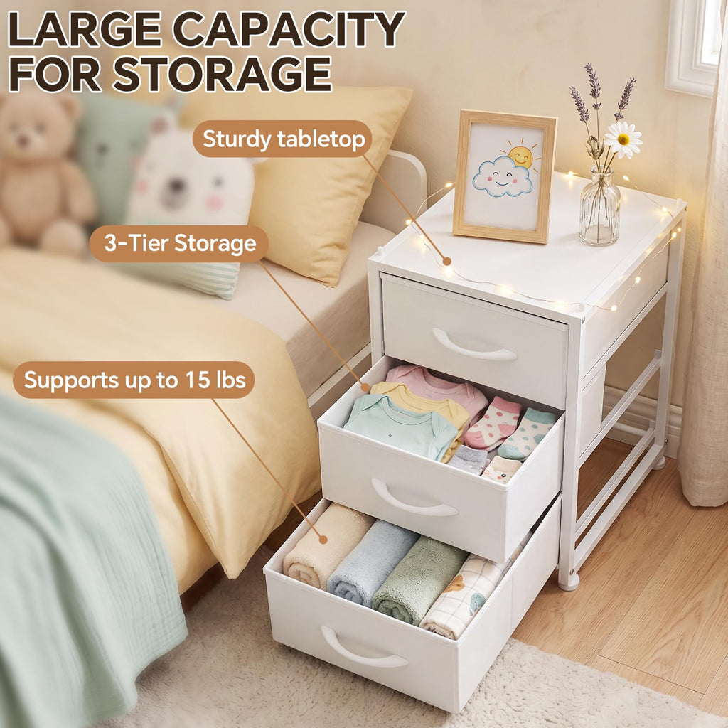 2-Pack Stackable 3-Tier Fabric Storage Drawers P69753