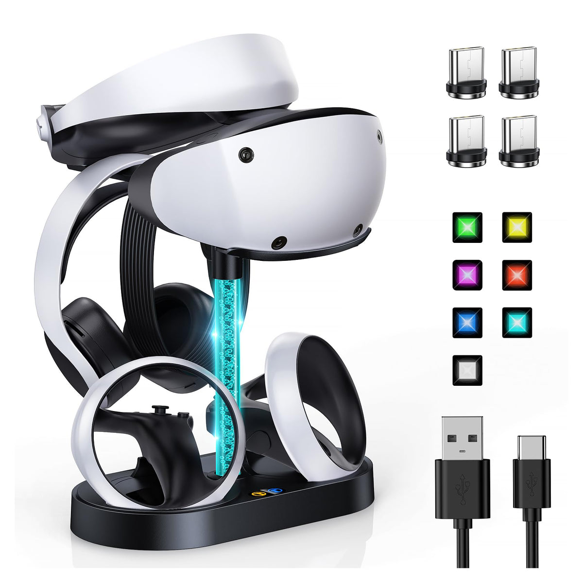 Black Charging Stand & Storage Station J2712