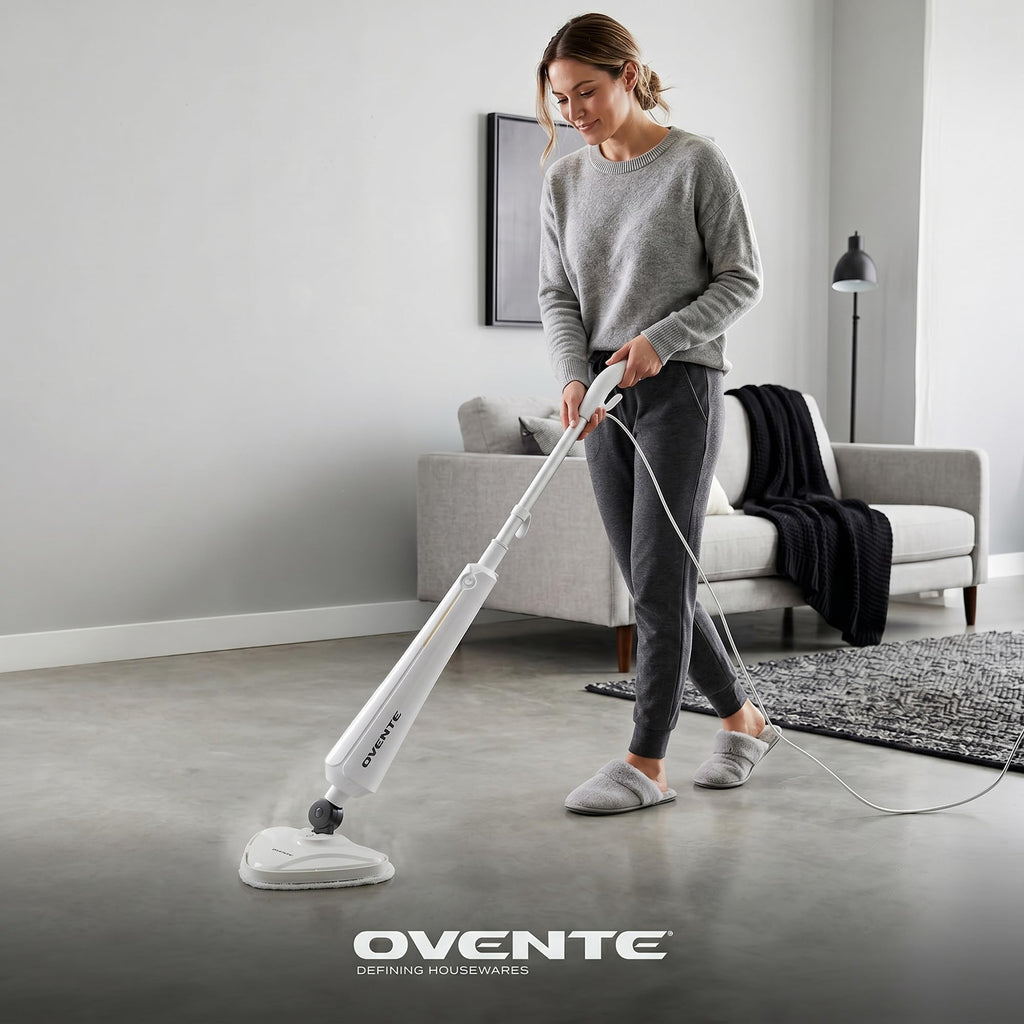 White Electric Steam Mop Cleaner S4216