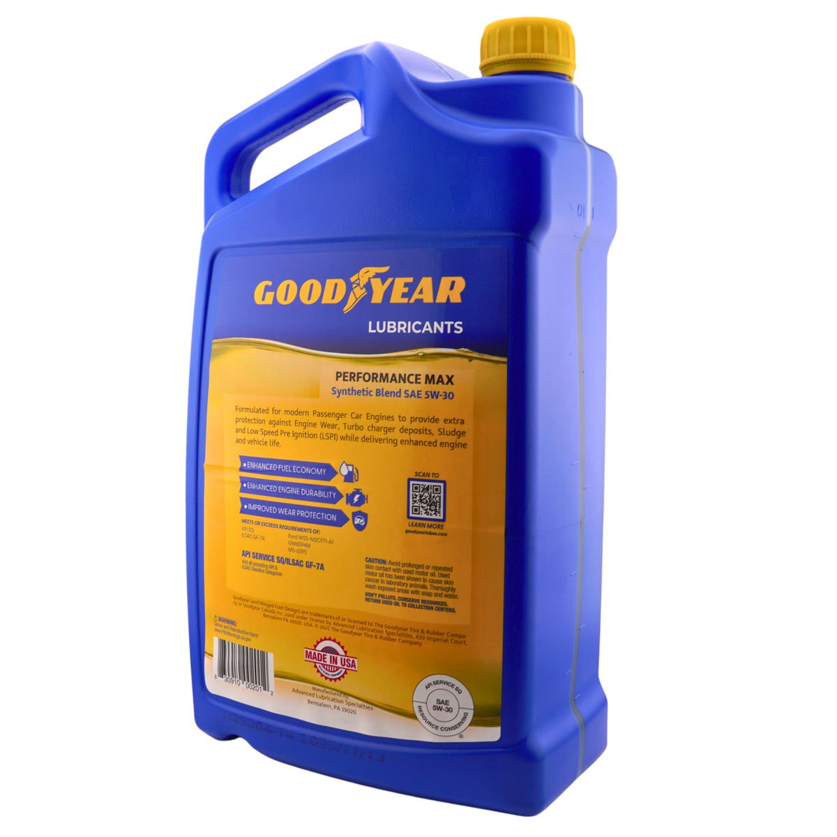 Synthetic Blend Motor Oil SAE 5W-30 5 Quart A458
