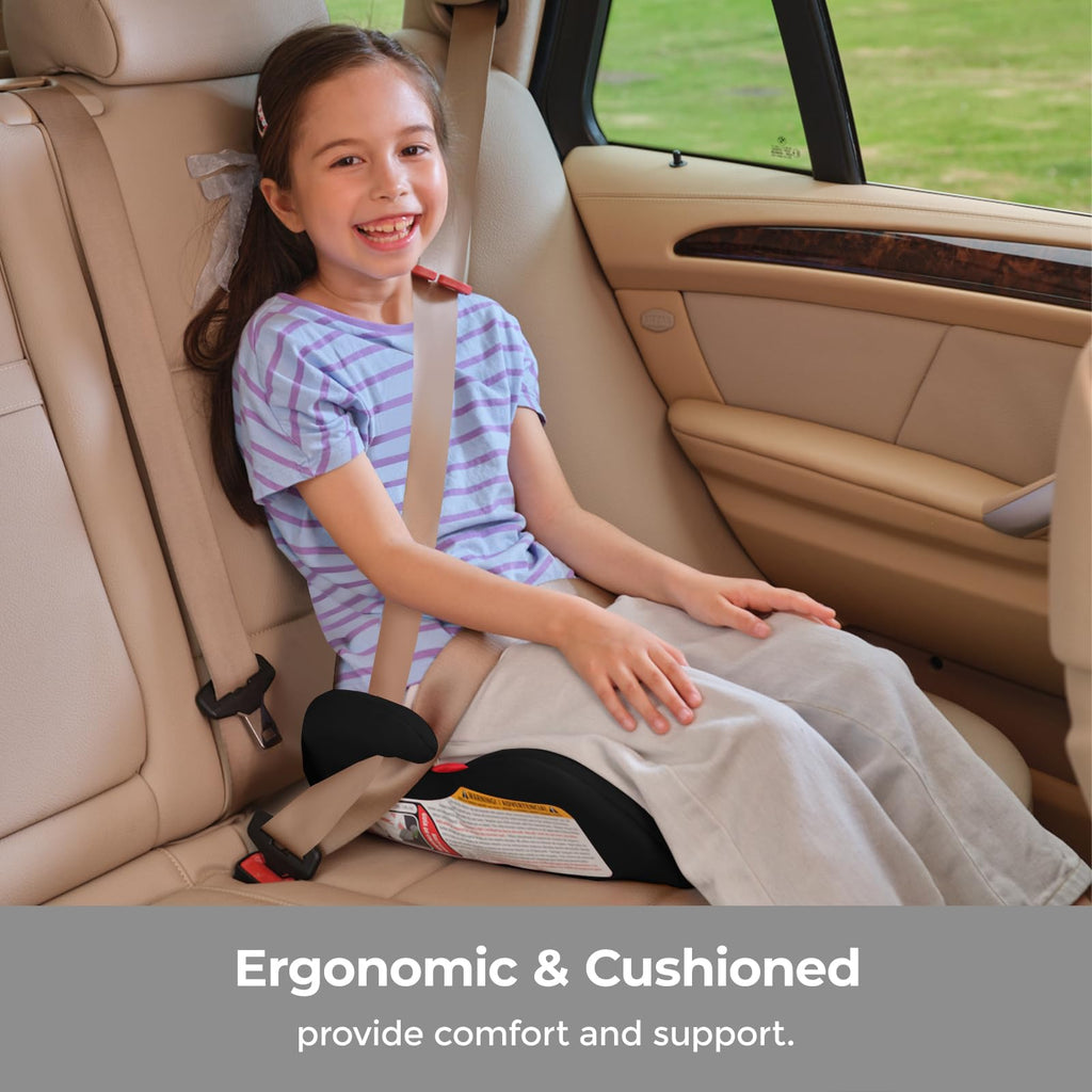 Black Backless Booster Car Seat, Pack of 2 S31763