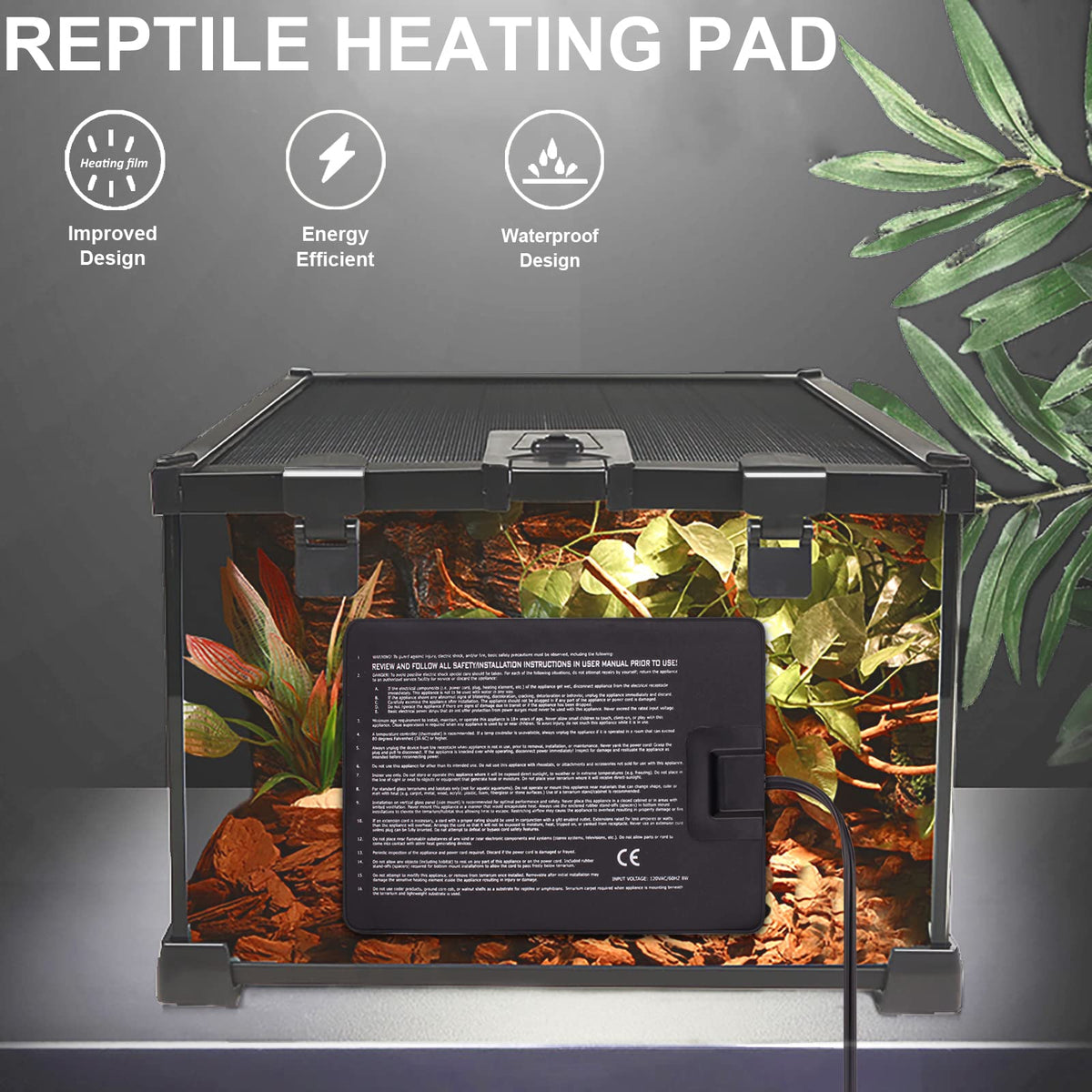 Reptile Heat Pad and UVB Light F805480