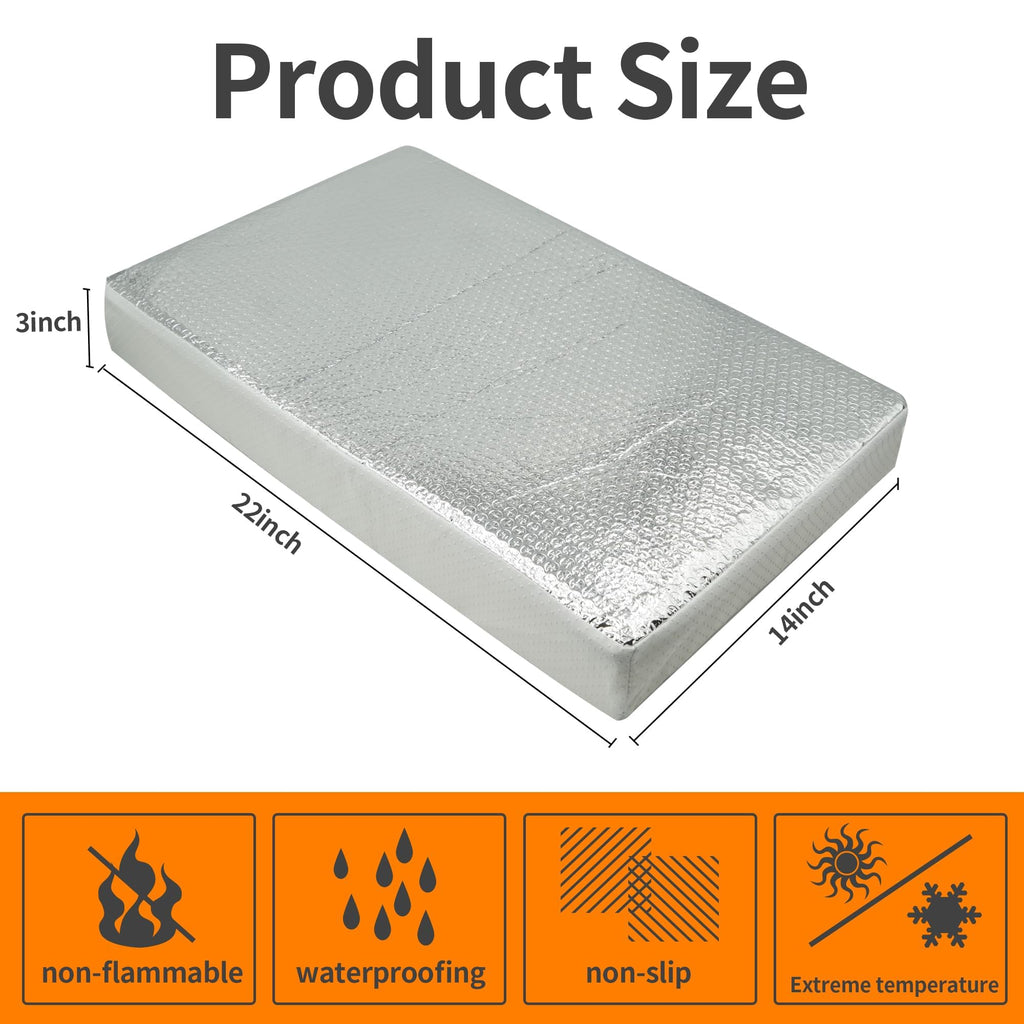 22 x 14 Inch RV Vent Insulator with Reflective Surface U131967