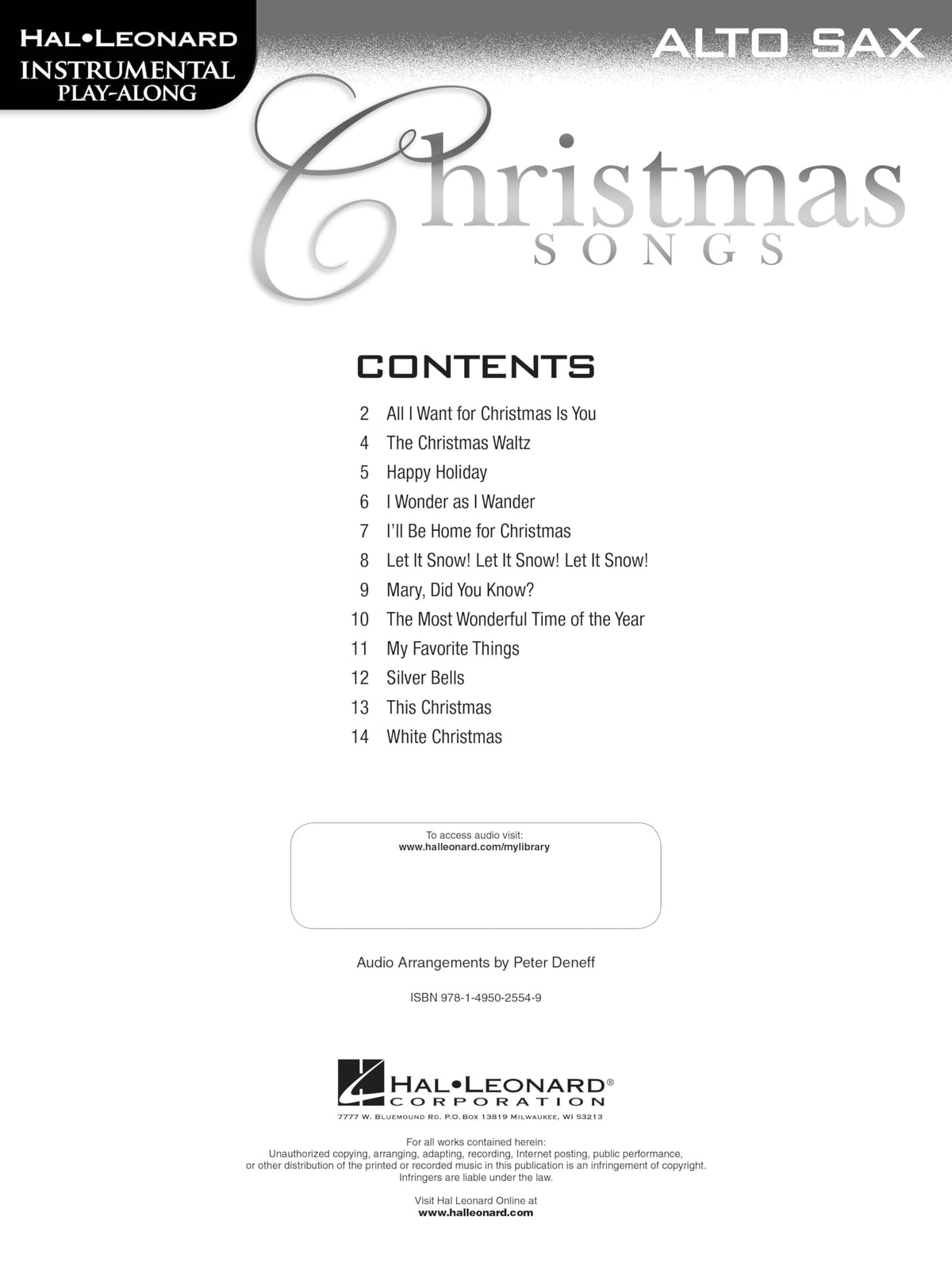 Alto Sax Sheet Music Songbook Z774