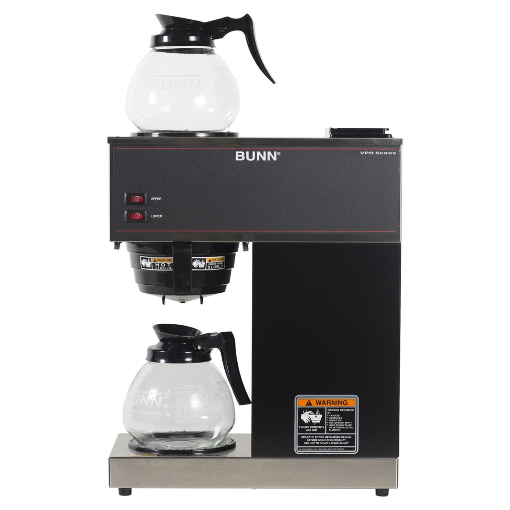 12-Cup Commercial Coffee Brewer with Glass Decanters C61303
