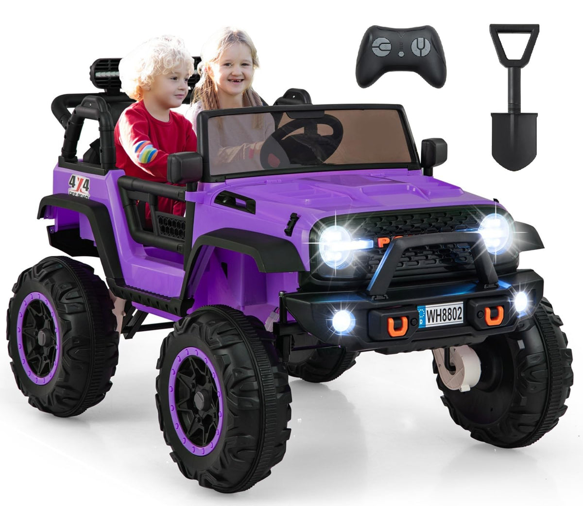 24V 2 Seater Kids' Electric Vehicle Truck with Remote Control S586408