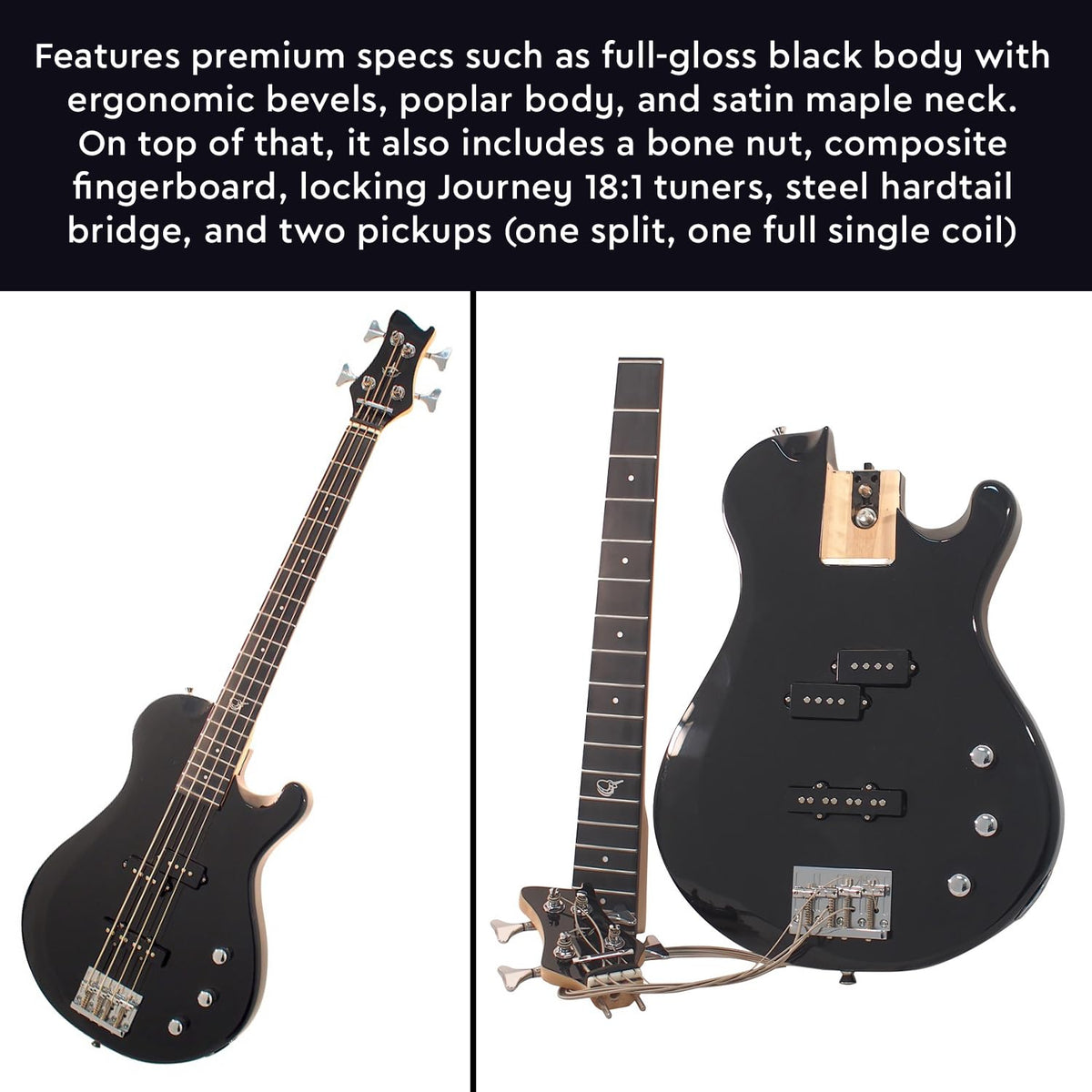 Collapsible Folding Electric Travel Guitar F421
