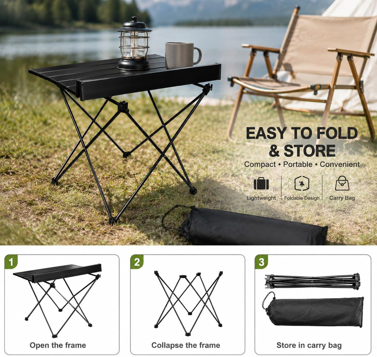 Folding Ultralight Aluminum Camping Table N889159