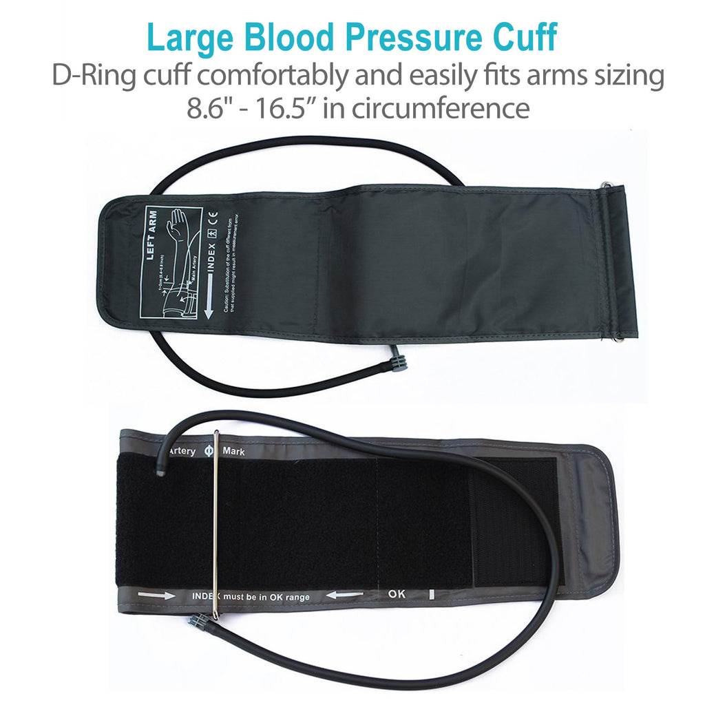 Blood Pressure Monitor Upper Arm Large Cuff 8.6-16.5” Digital BP Gauge 4 User 120 Readings Memory Large LCD Display H8015