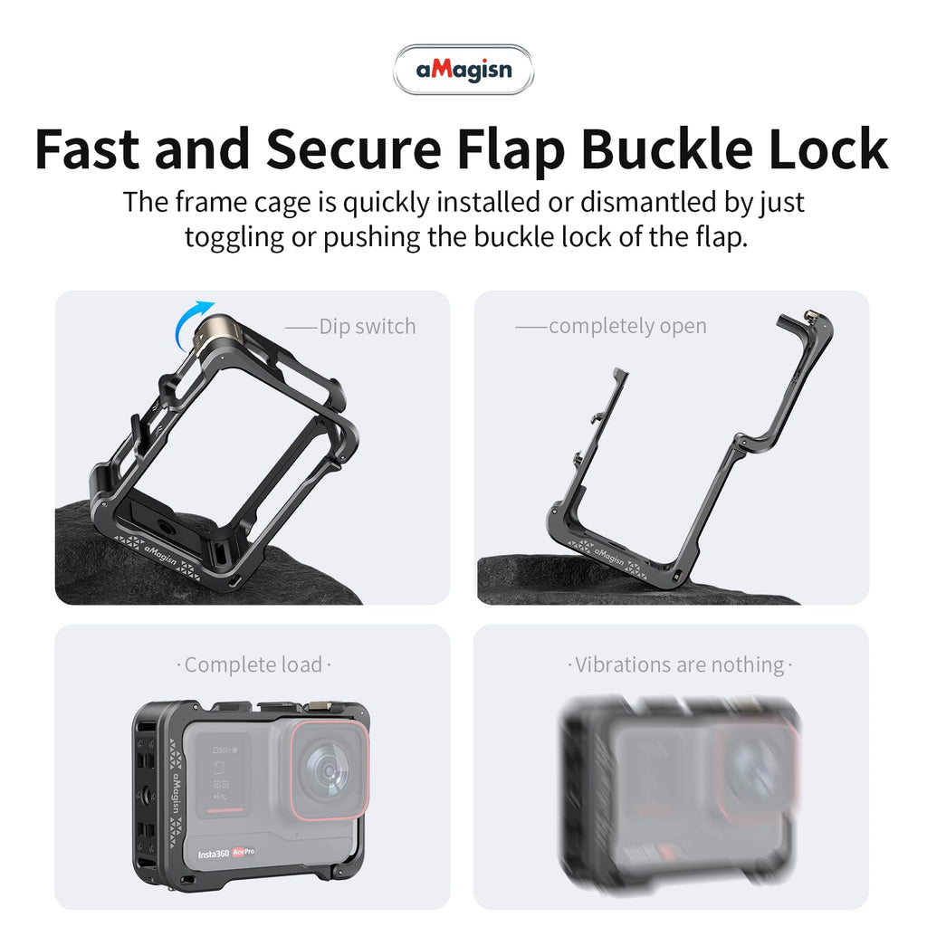 Aluminum Metal Frame Cage Case Bag with Silicone Lens Cap Screen Protector Camera Accessories Kit G424919