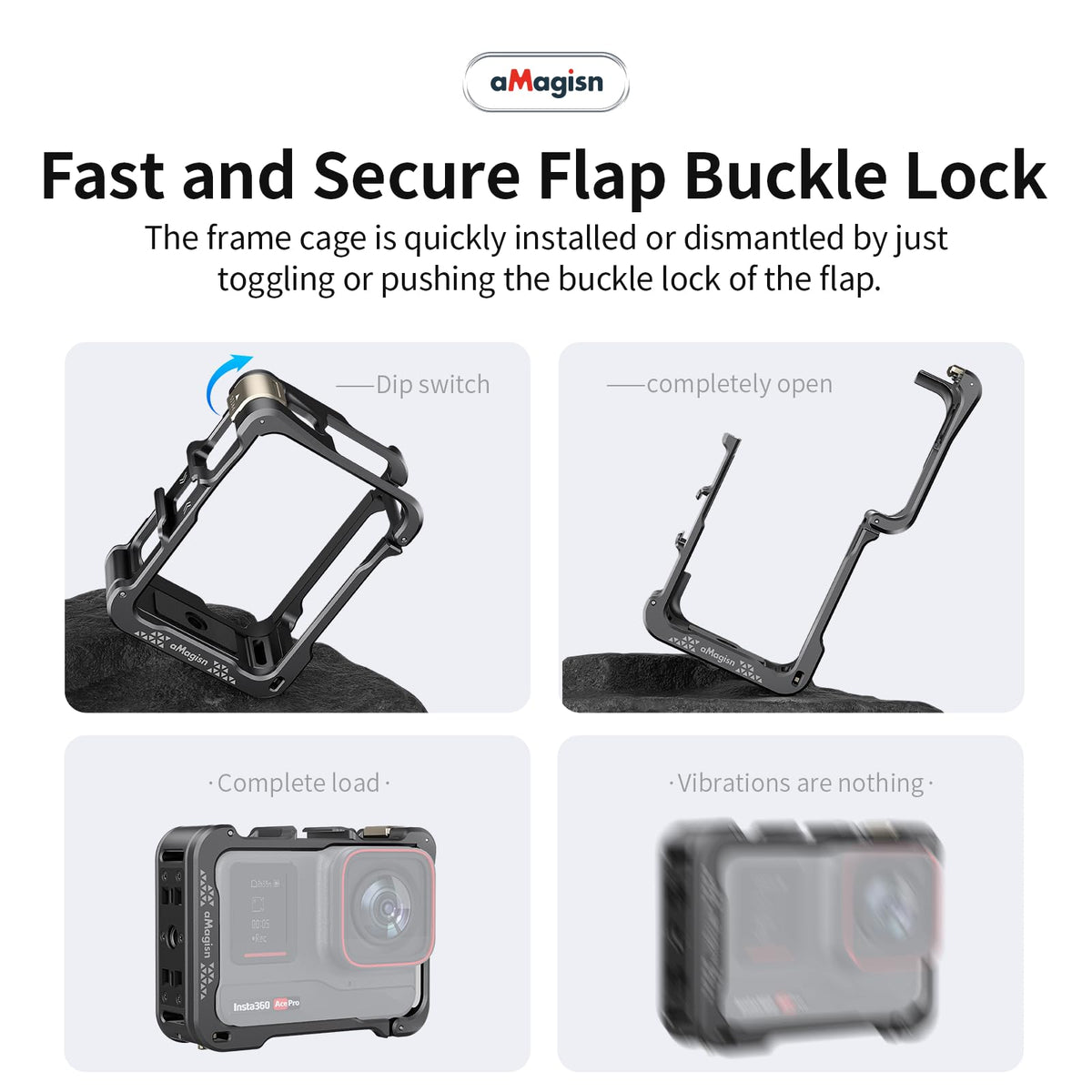 Aluminum Metal Frame Cage Case Bag with Silicone Lens Cap Screen Protector Camera Accessories Kit G424919