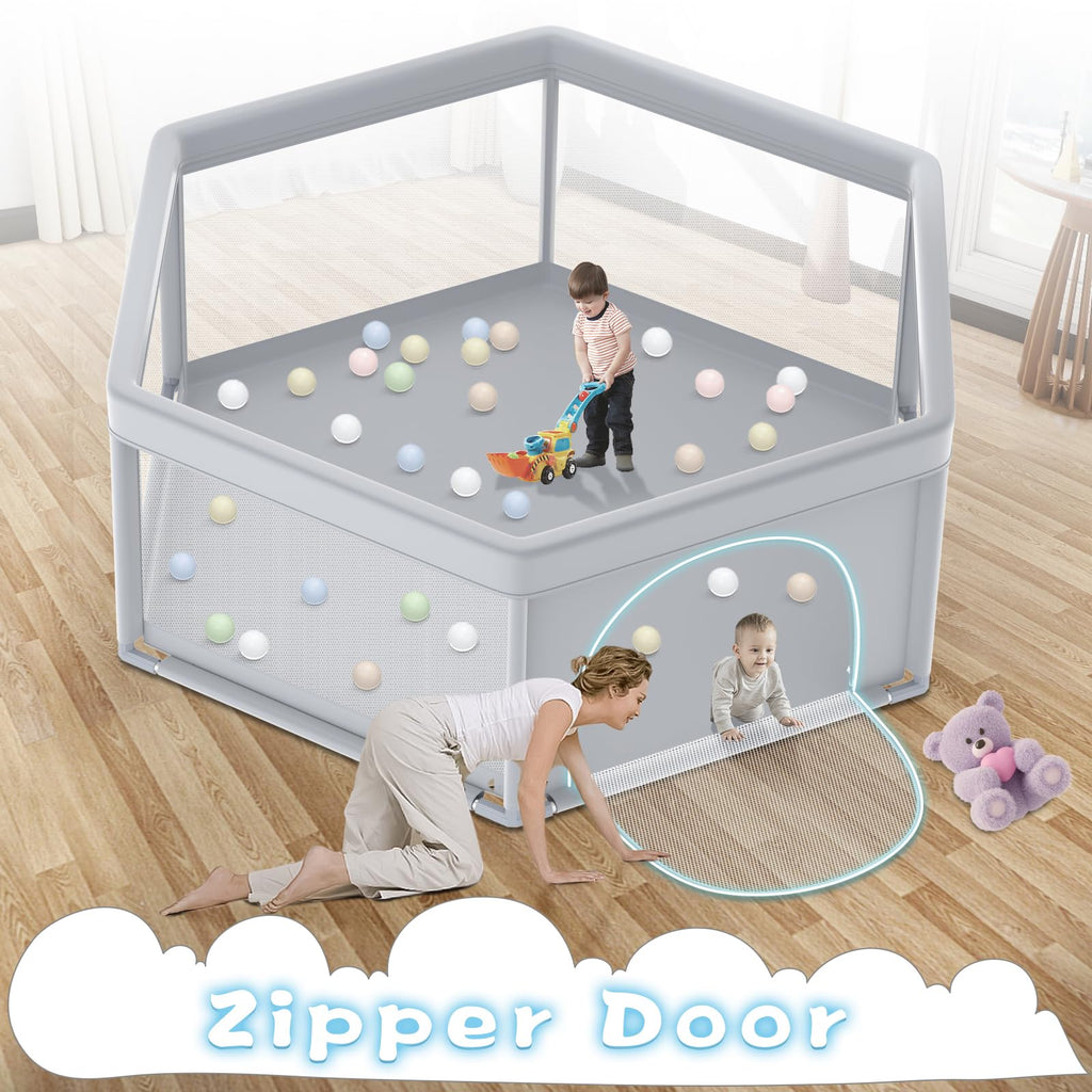 65x65 Inch Hexagonal Baby Playpen L608