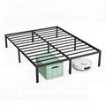 Queen 12 Inch Metal Platform Bed with Storage W461806