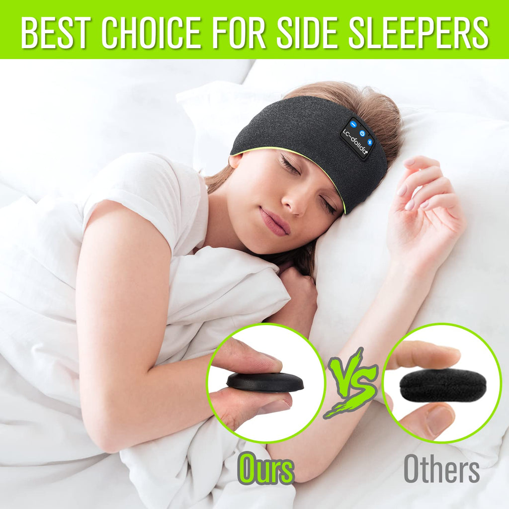 Wireless Bluetooth Headband Headphones Sleep Mask T510884