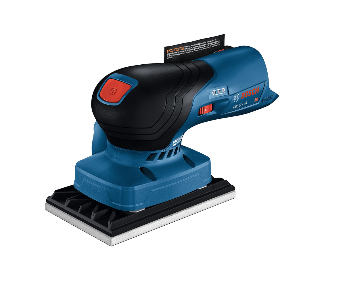 12V Brushless Orbital Finishing Sander with Dust Bag I332