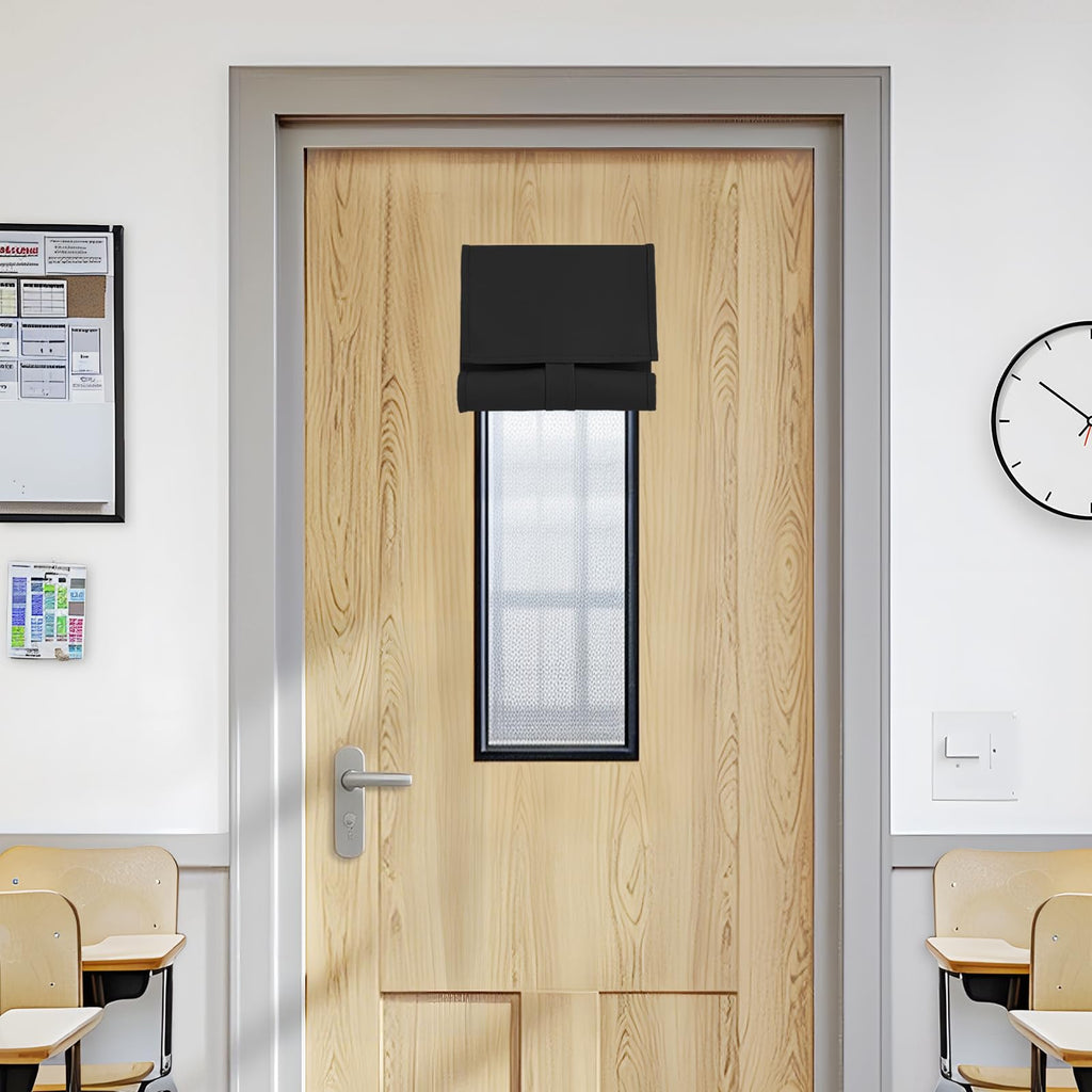 Black Classroom Door Window Cover X544