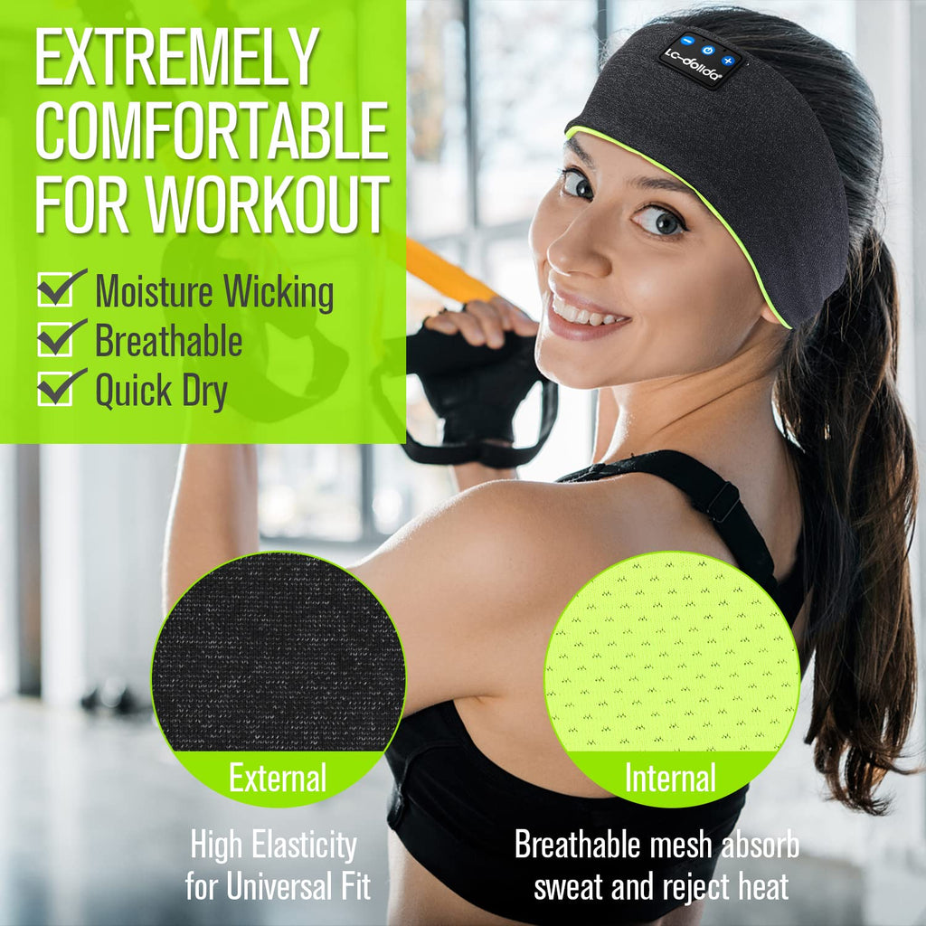Wireless Bluetooth Headband Headphones Sleep Mask T510884