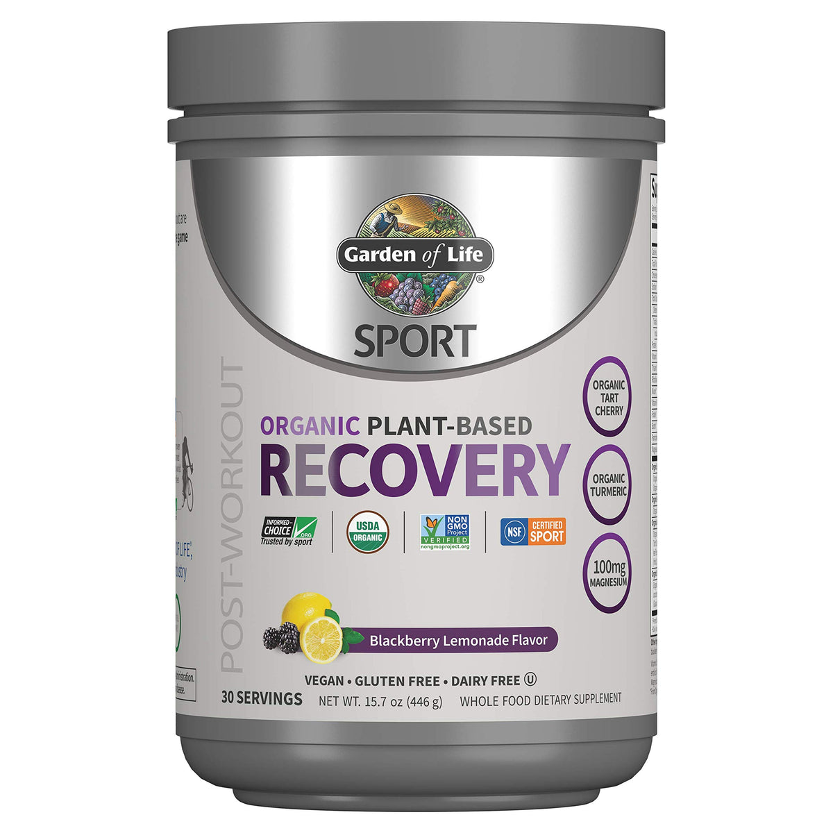 Organic Plant-Based Post Workout Recovery Powder & Pre Workout Energy Powder Bundle Z9303