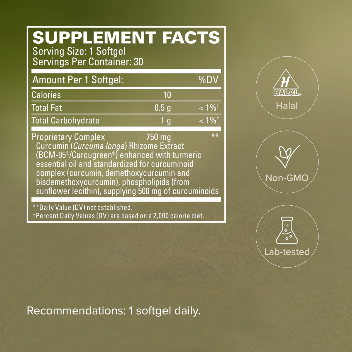 750mg Pain & Inflammation Relief 30 Count P105846