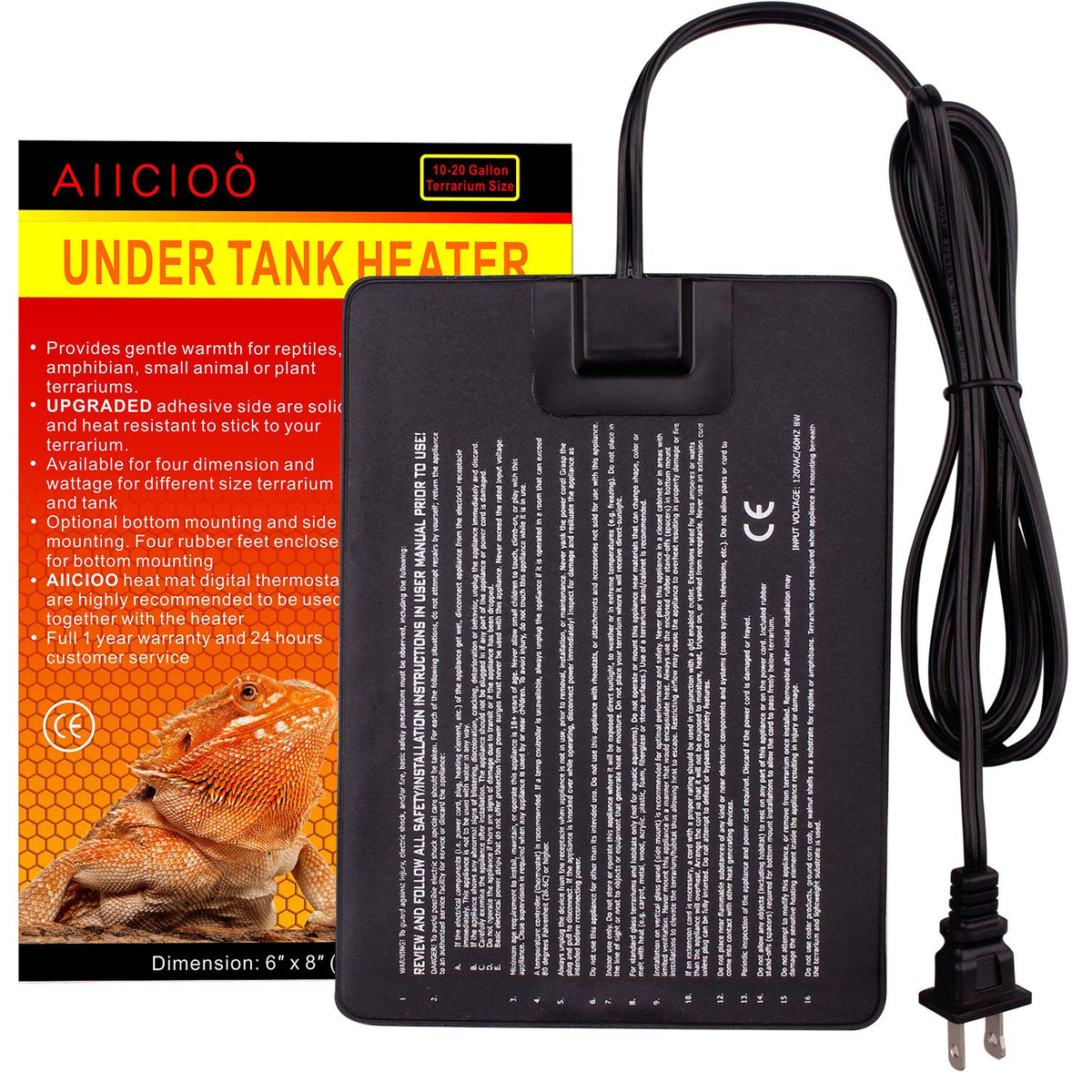 Reptile Heat Pad and UVB Light F805480