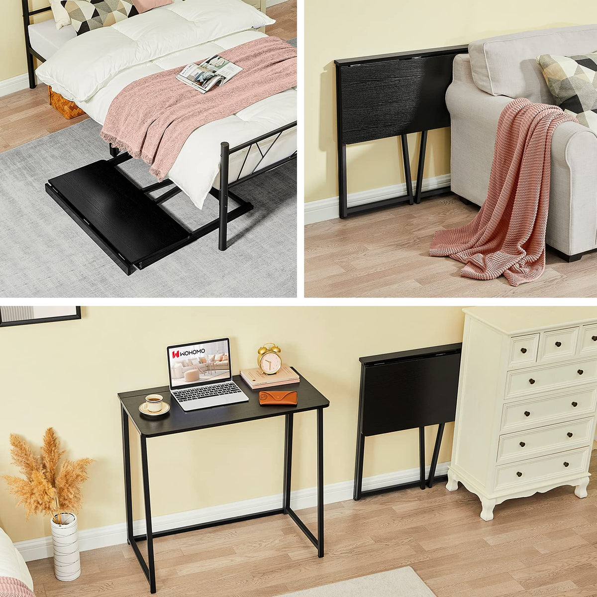Black Folding Desk U9174