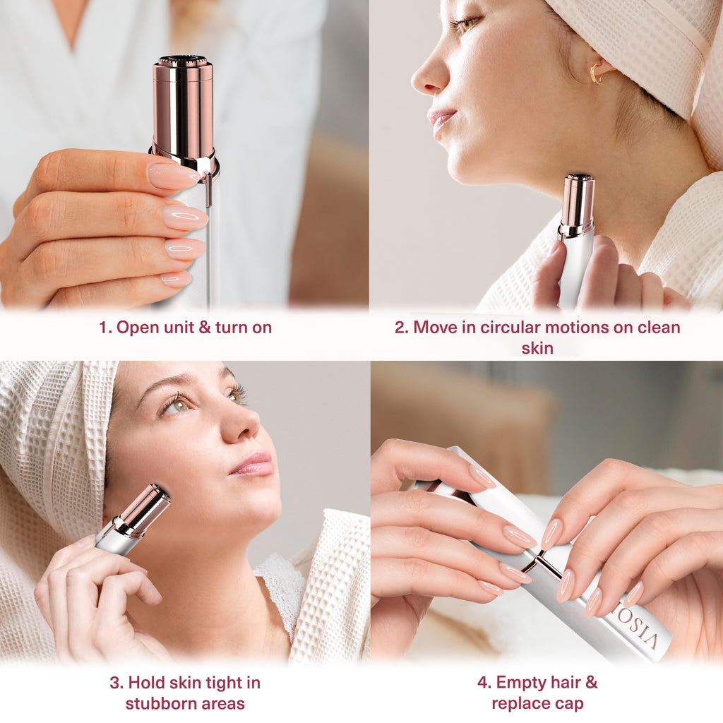 Electric Facial Hair Removal Razor Dermaplaning Trimmer R59886