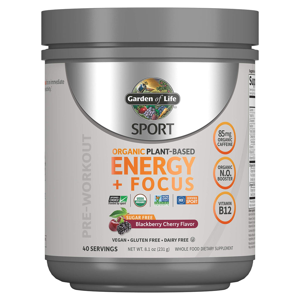 Organic Plant-Based Post Workout Recovery Powder & Pre Workout Energy Powder Bundle Z9303