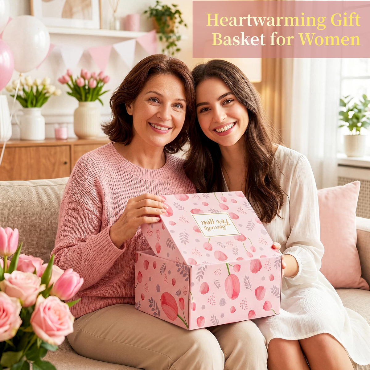 15 Pcs Pink Gift Basket R500
