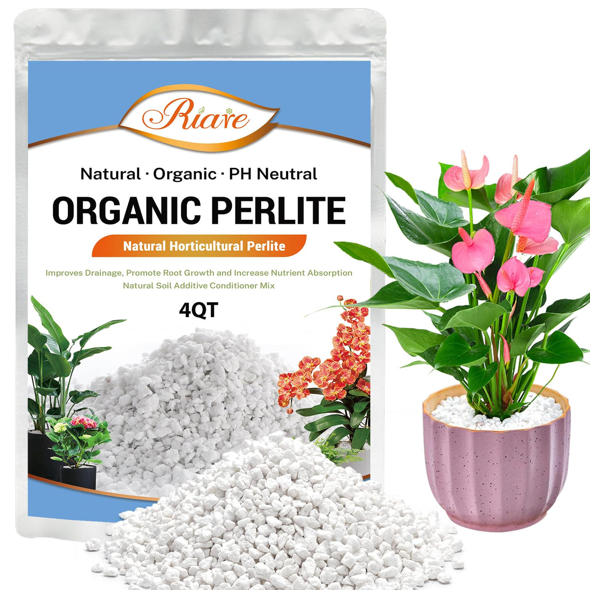 4QT Organic Horticultural Perlite Soil Amendment F470