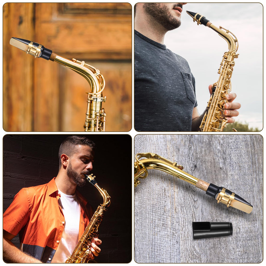 Alto Saxophone Mouthpiece Kit with Ligature, Cap, 21 Reeds, Pads and Storage Case Y43735