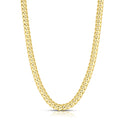 10k Yellow Gold 6mm Cuban Link Chain Necklace U694588