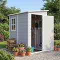 5 x 4 FT Plastic Outdoor Storage Shed with Floor Z51937