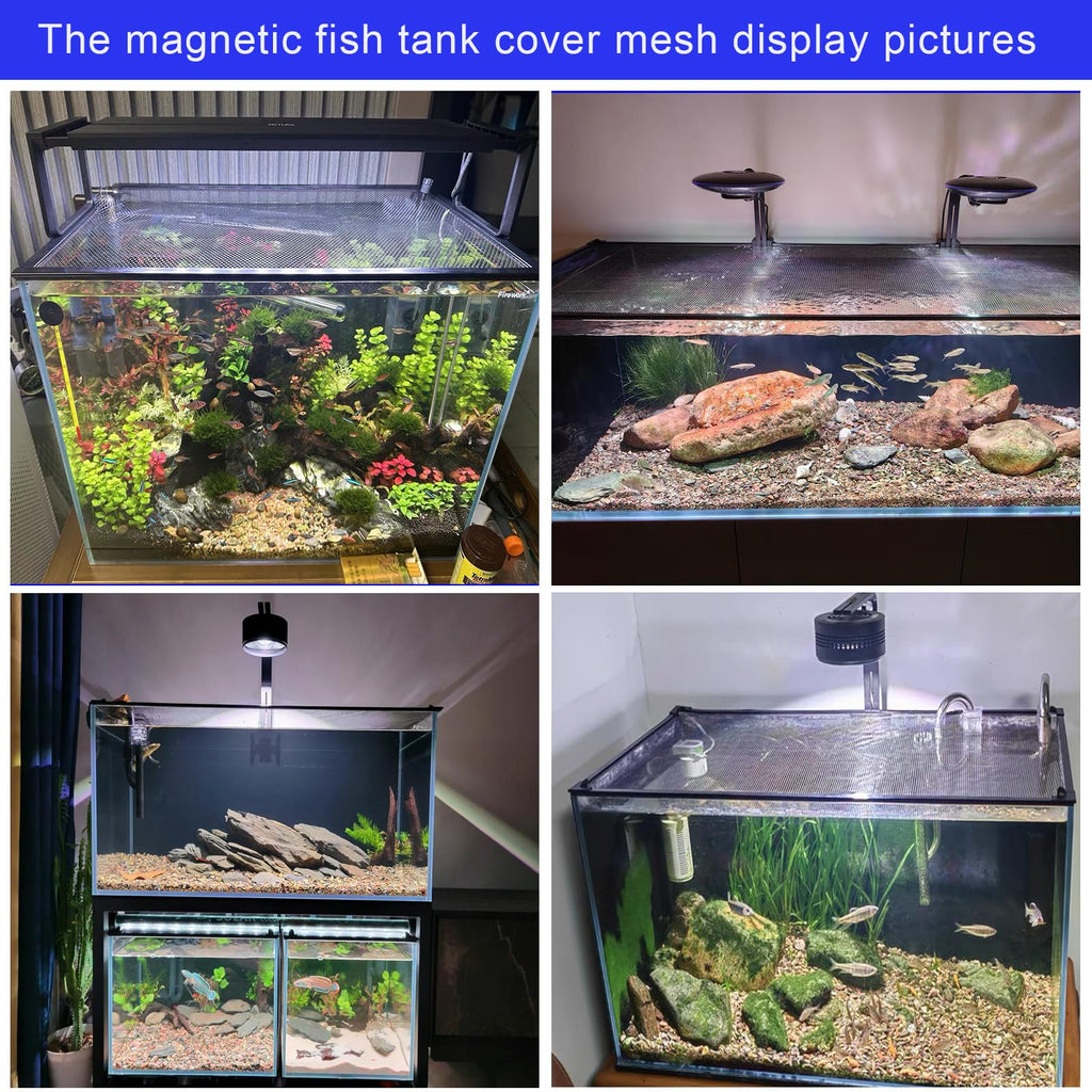 Magnetic Aquarium Anti-Jumping Net Cover D3610