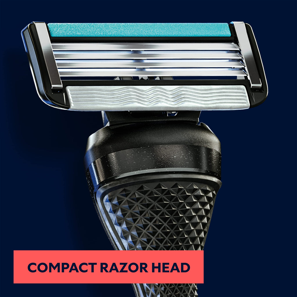 4 Blade Razor Refill Cartridges 8 Count and Shaving Kit W3136
