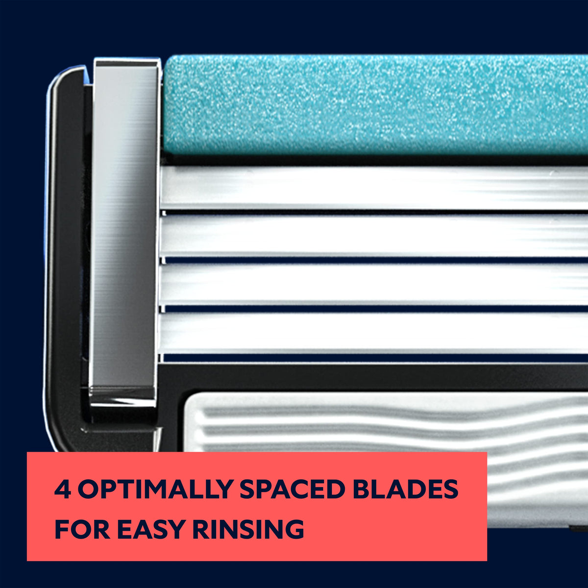 4 Blade Razor Refill Cartridges 8 Count and Shaving Kit W3136