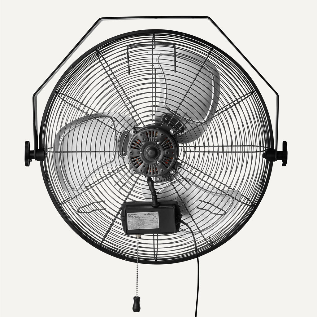 18" Indoor Wall-Mounted Industrial Fan with Three Speeds N58048