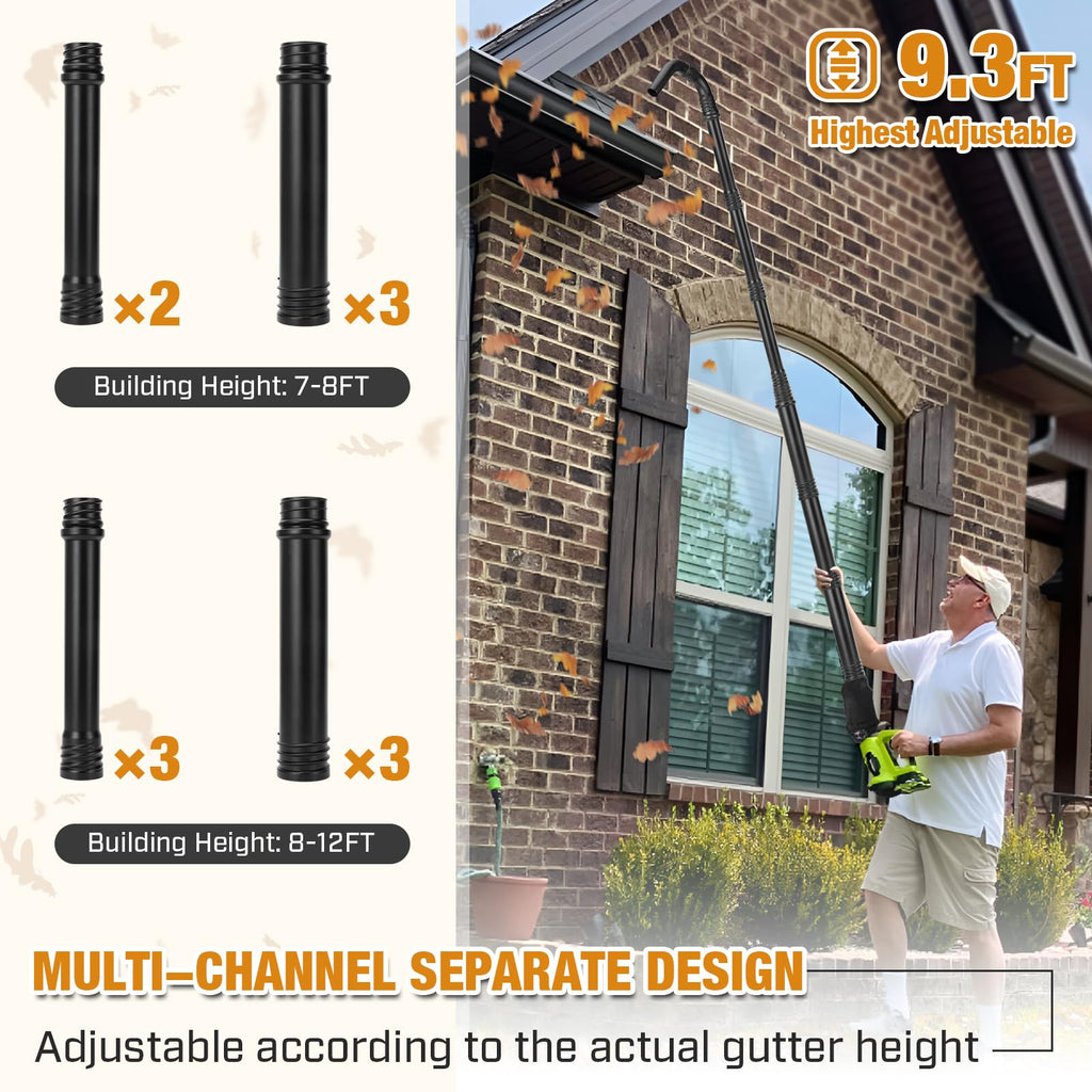 Leaf Blower Attachment with Reflector J5859