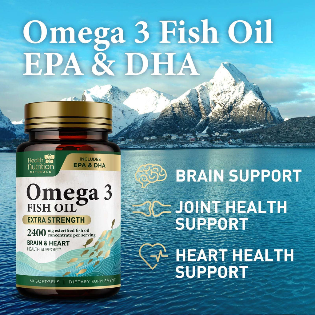 2400mg Omega 3 Fish Oil Softgels Q9620