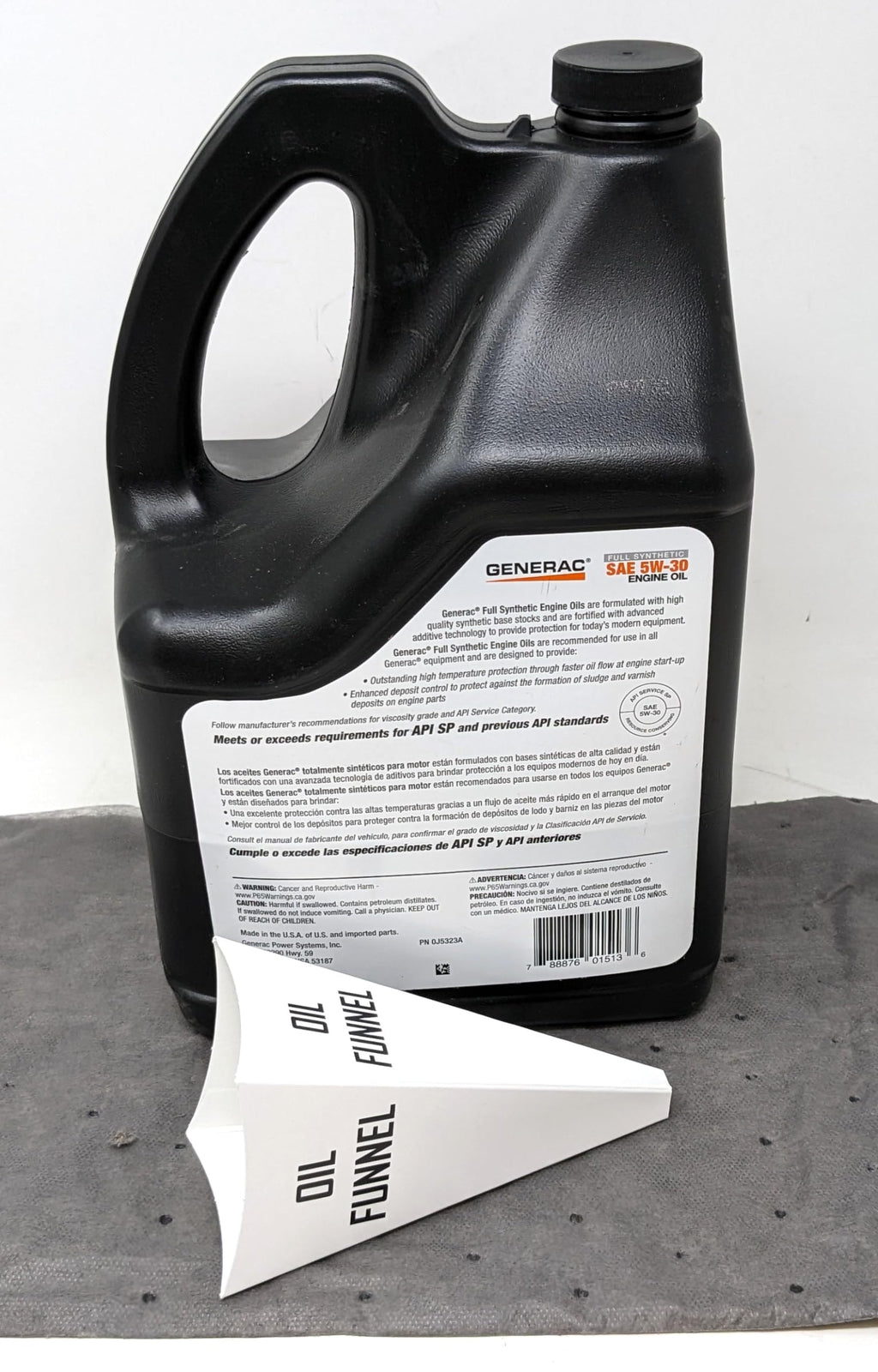 SAE 5W-30 Full Synthetic Engine Oil 5-Quart Bottle F93881