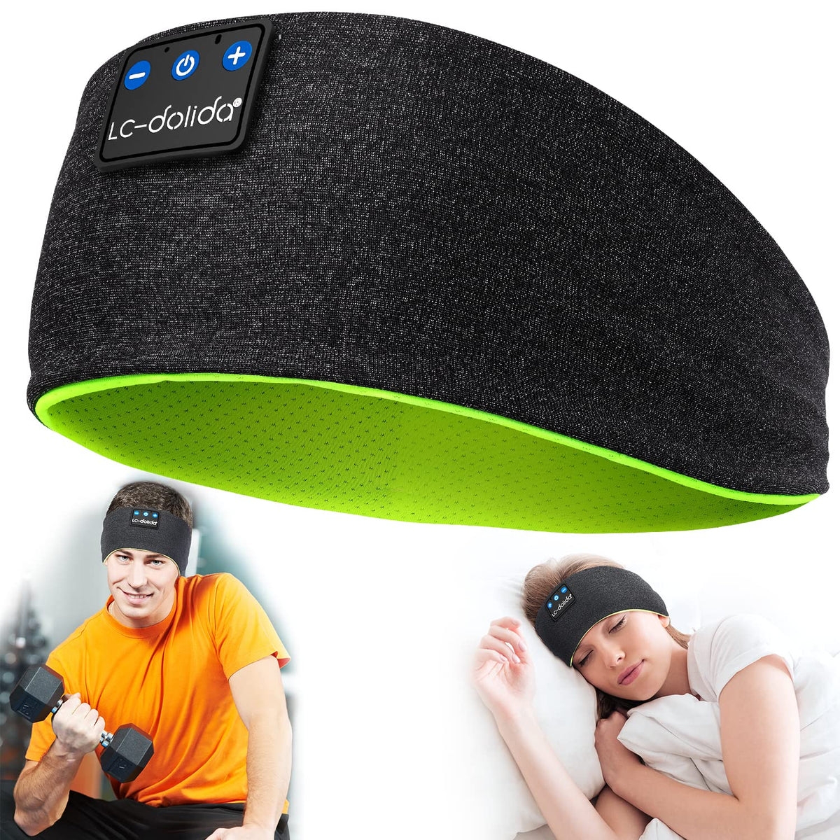 Wireless Bluetooth Headband Headphones Sleep Mask T510884
