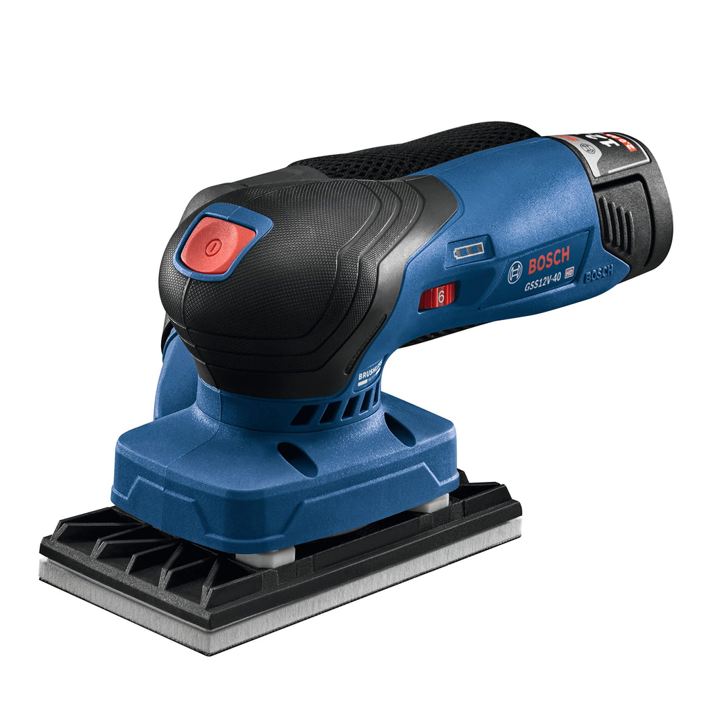 12V Brushless Orbital Finishing Sander with Dust Bag I332