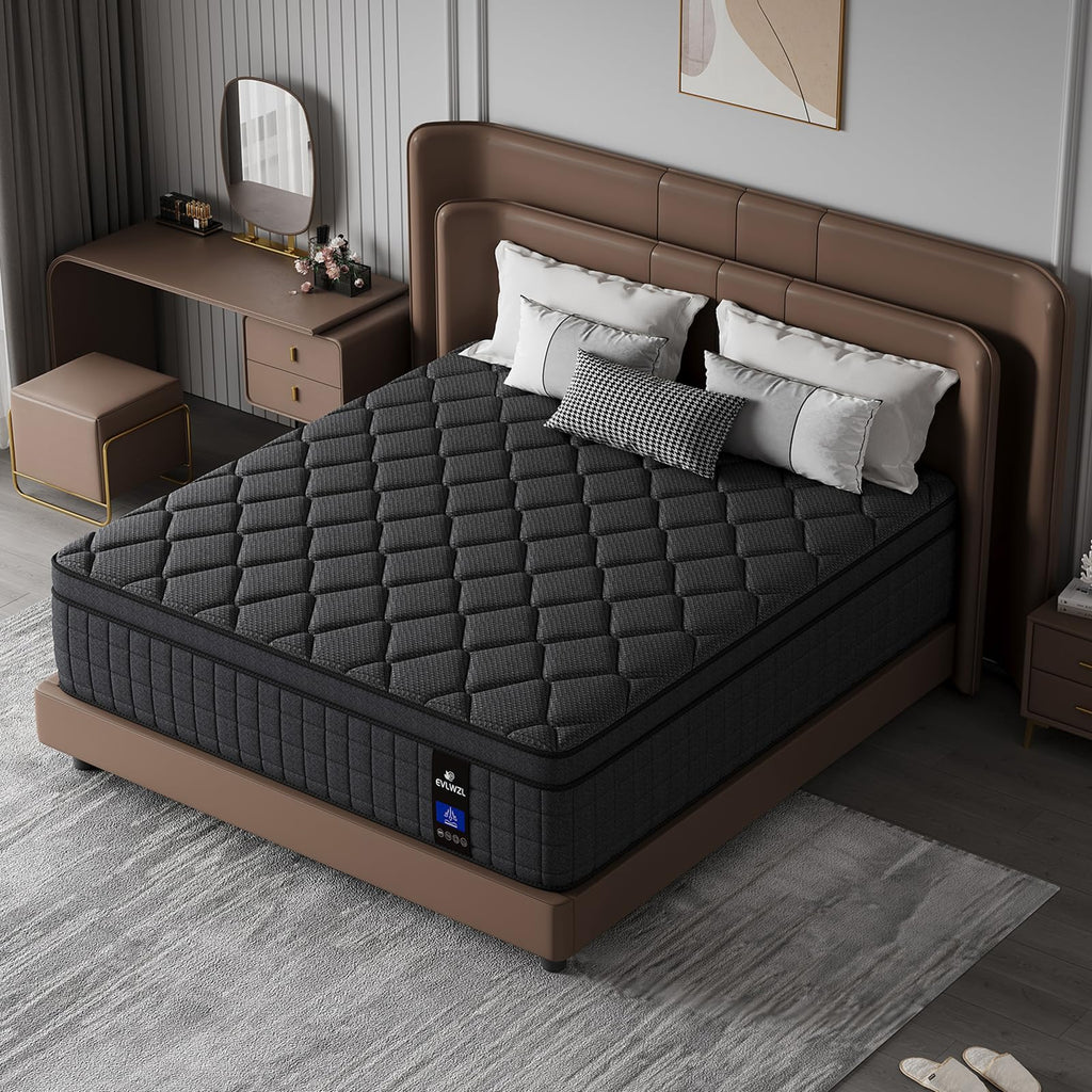 10 Inch Queen Hybrid Memory Foam Mattress J9028
