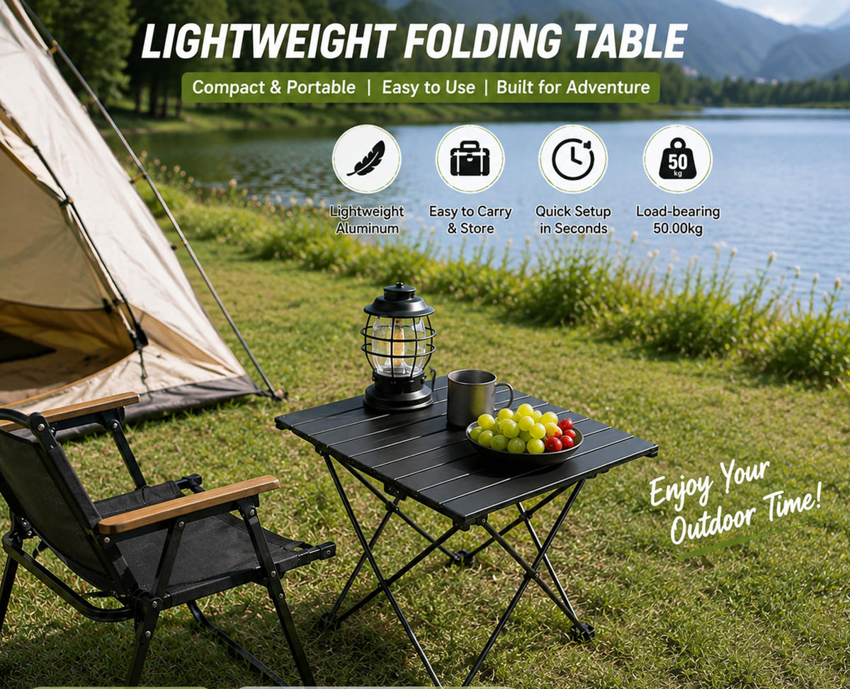 Folding Ultralight Aluminum Camping Table N889159