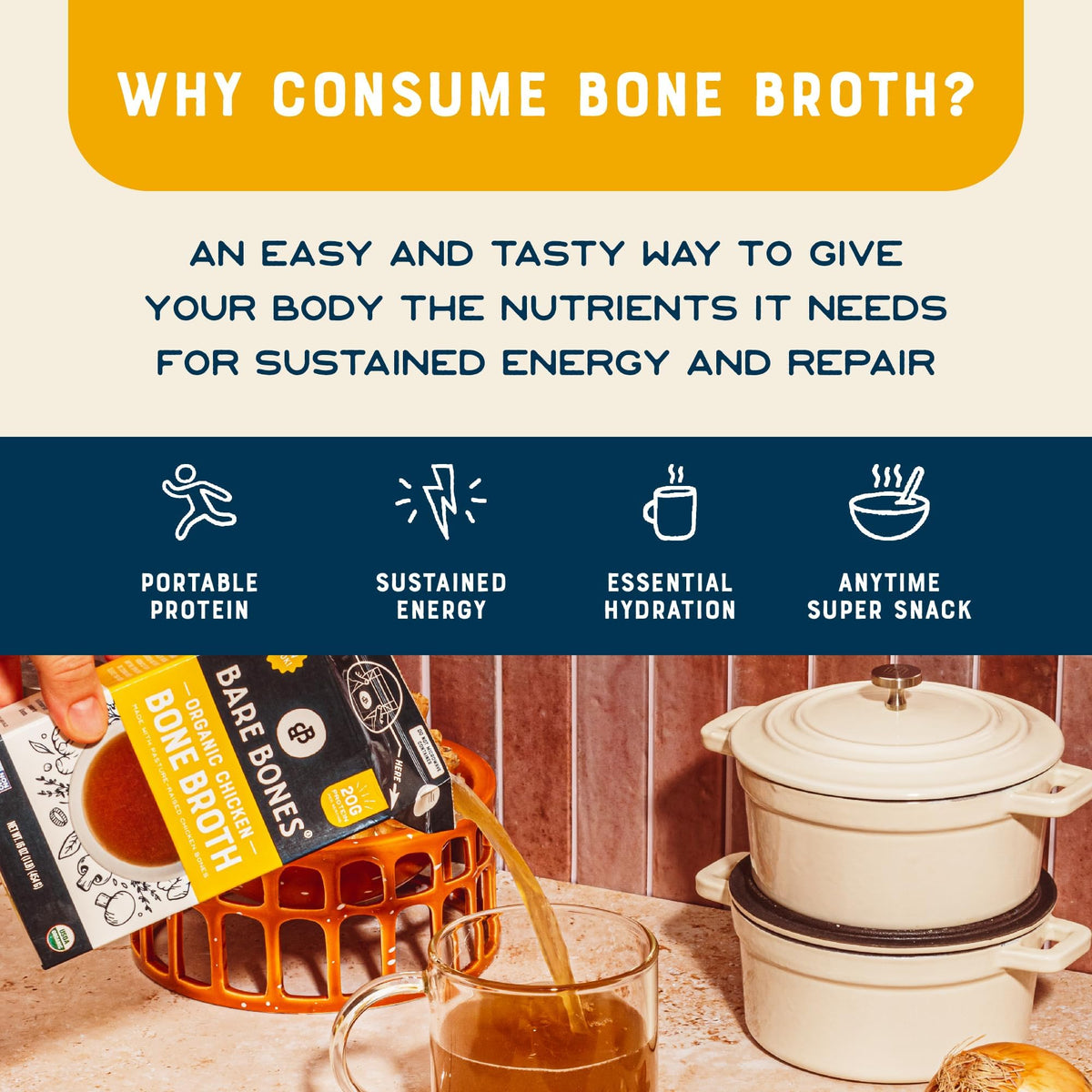 Organic Chicken Bone Broth 16oz H42414