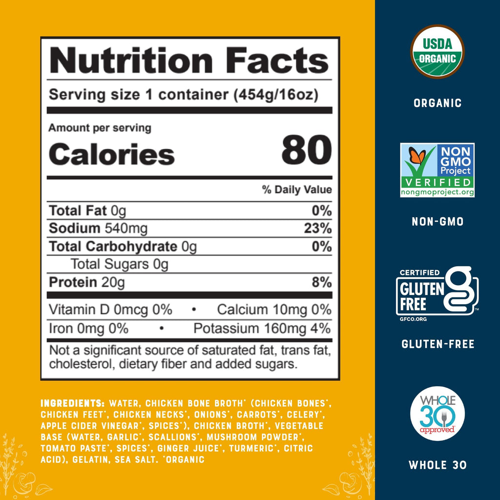 Organic Chicken Bone Broth 16oz H42414