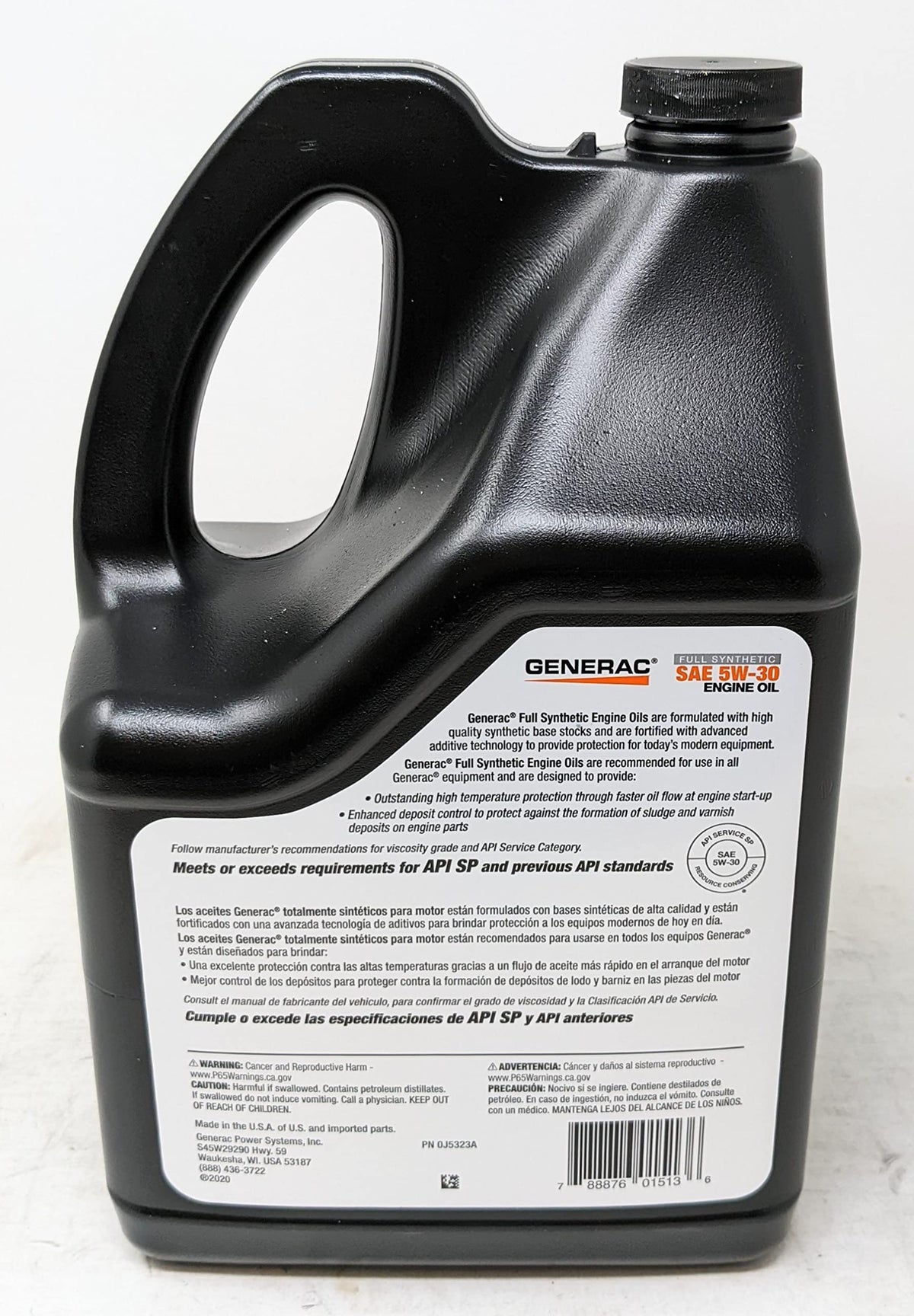 SAE 5W-30 Full Synthetic Engine Oil 5-Quart Bottle F93881