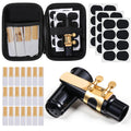 Alto Saxophone Mouthpiece Kit with Ligature, Cap, 21 Reeds, Pads and Storage Case Y43735