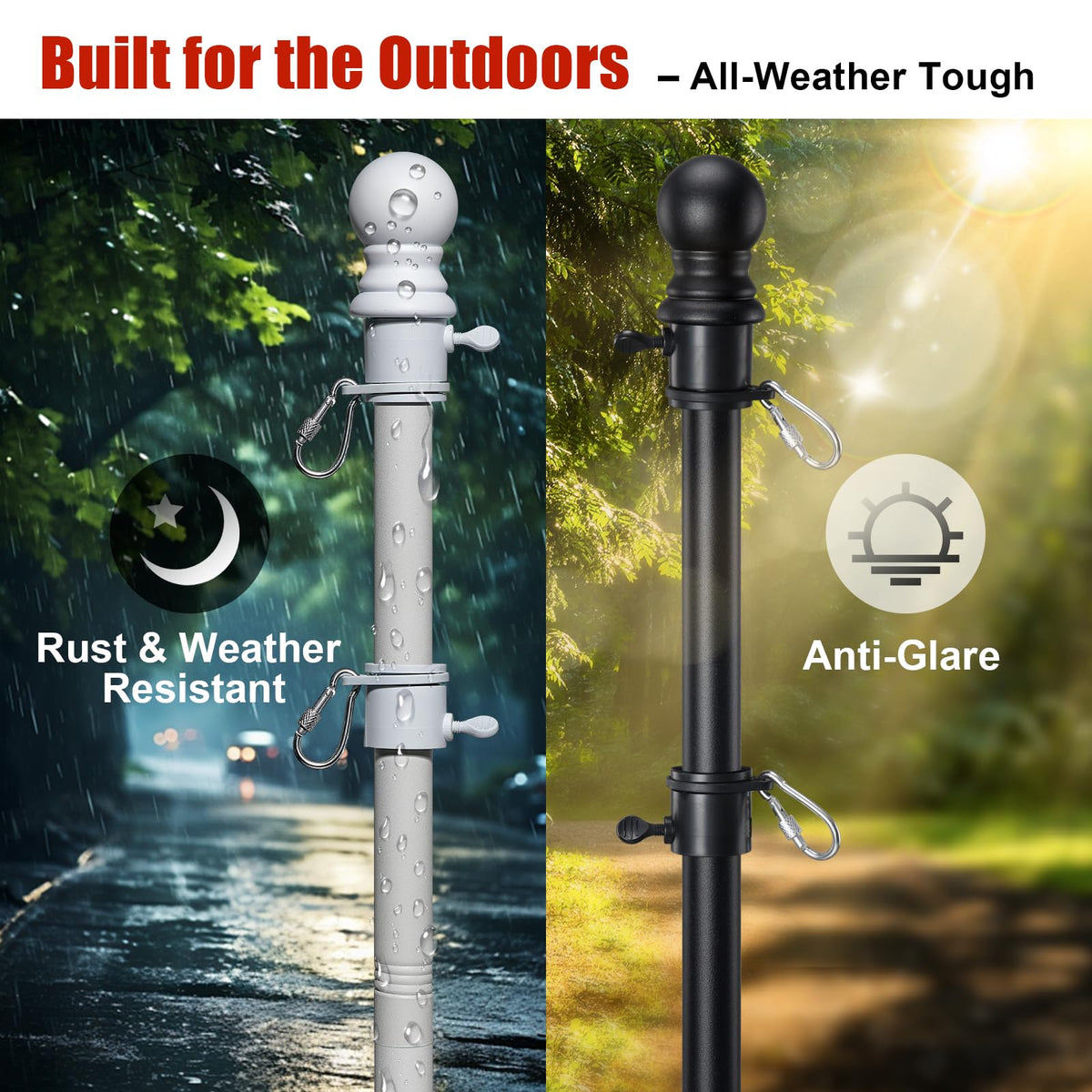5ft Heavy Duty Stainless Steel Flag Pole F1928