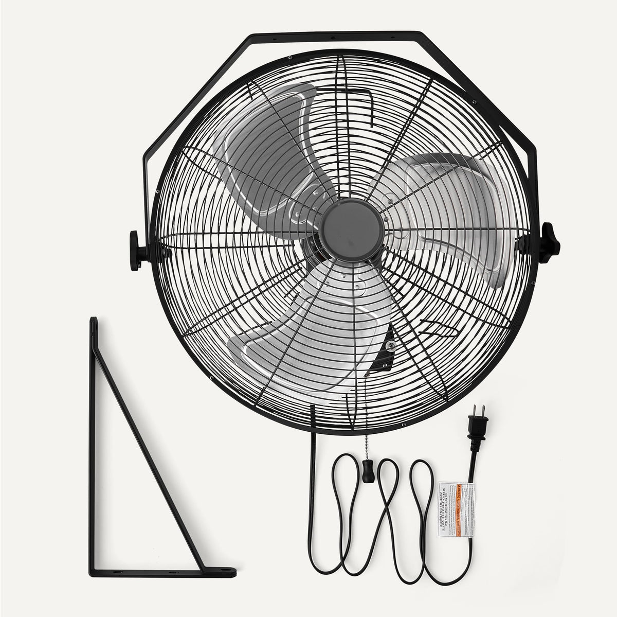 18" Indoor Wall-Mounted Industrial Fan with Three Speeds N58048