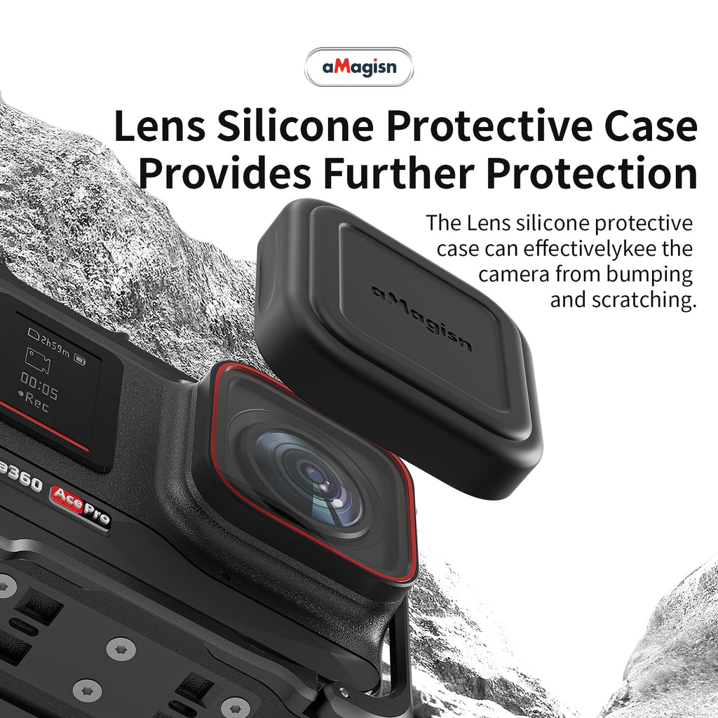Aluminum Metal Frame Cage Case Bag with Silicone Lens Cap Screen Protector Camera Accessories Kit G424919
